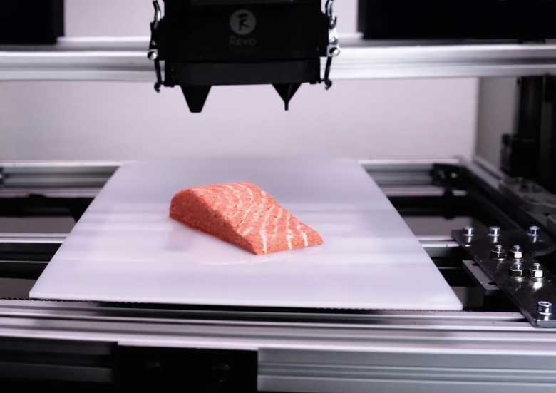 salmón impreso en 3D