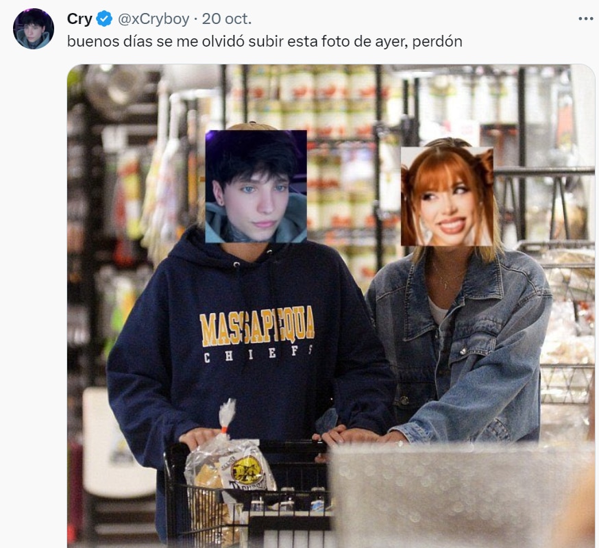 Cry hace bromas sobre su 