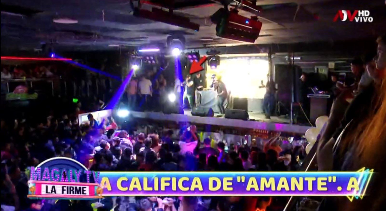 Mario Hart y su presentación en discoteca. (Captura: Magaly TV La Firme)