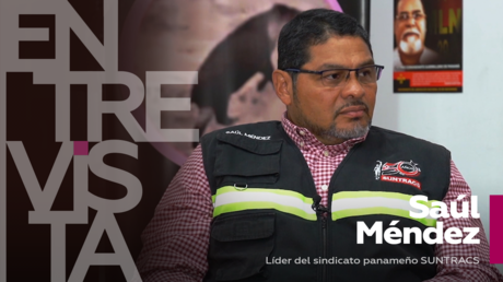 Saúl Méndez, líder del sindicato panameño SUNTRACS: