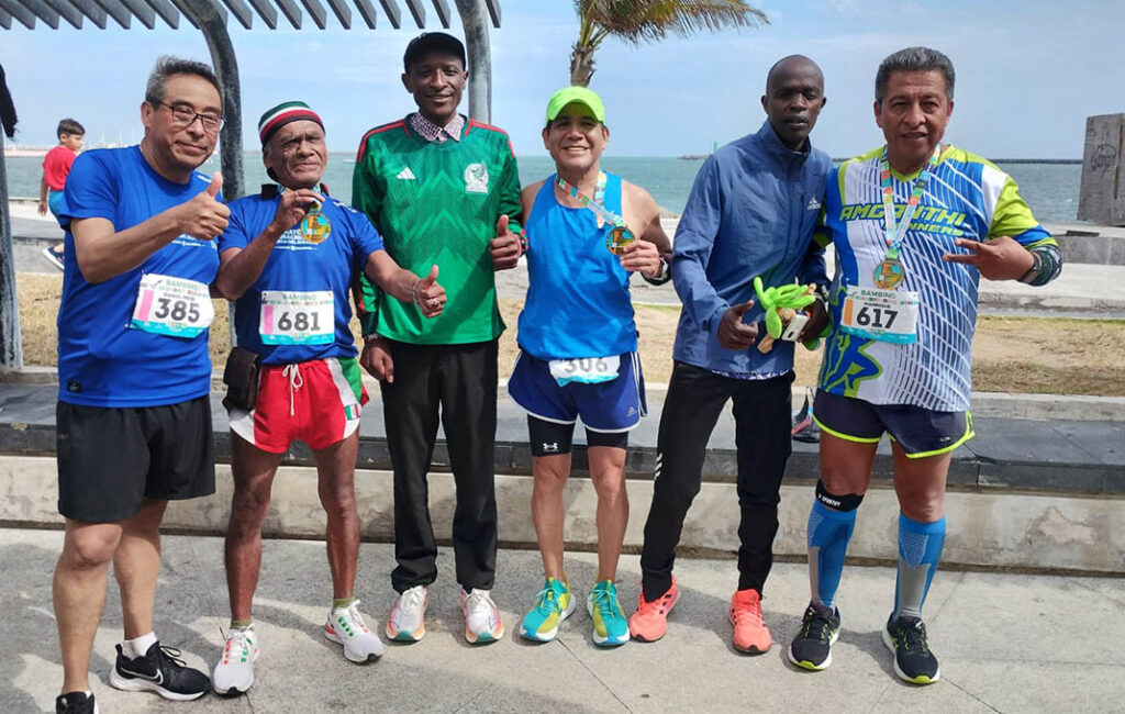 Geoffrey Kurui, ganador absoluto del Maratón Veracruz-Boca del Río 2023.