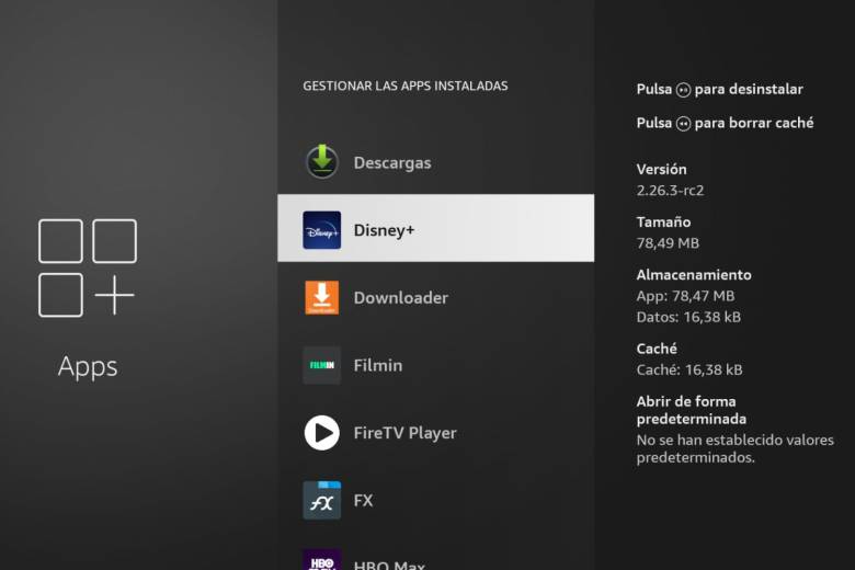 Para liberar espacio en tu Fire TV lento prueba a desinstalar apps que no uses