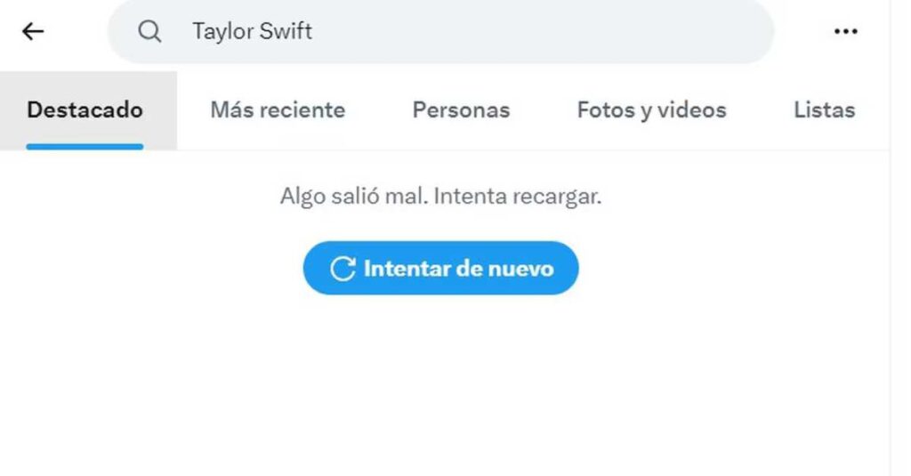 Taylor Swift ya no aparece en búsquedas de X.