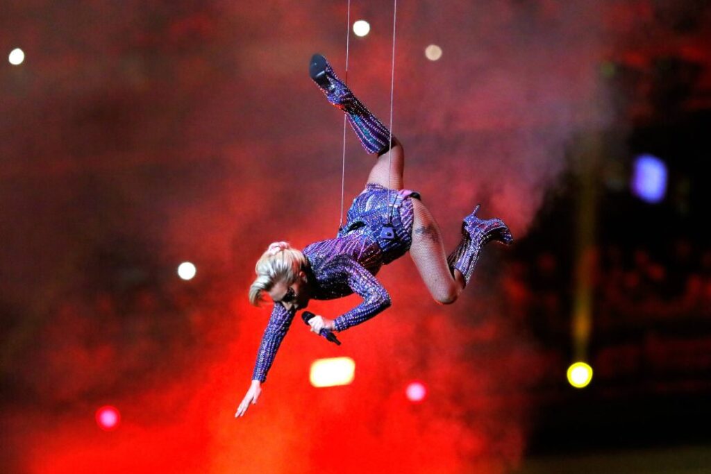 Lady Gaga en el Super Bowl/ Getty Images