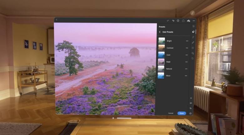 Adobe Lightroom para Apple Vision Pro