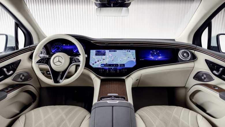 Interior del Mercedes EQS SUV