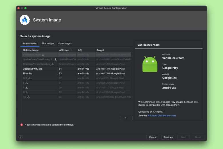 Android Studio incluye un emulador para probar Android en PC y Mac