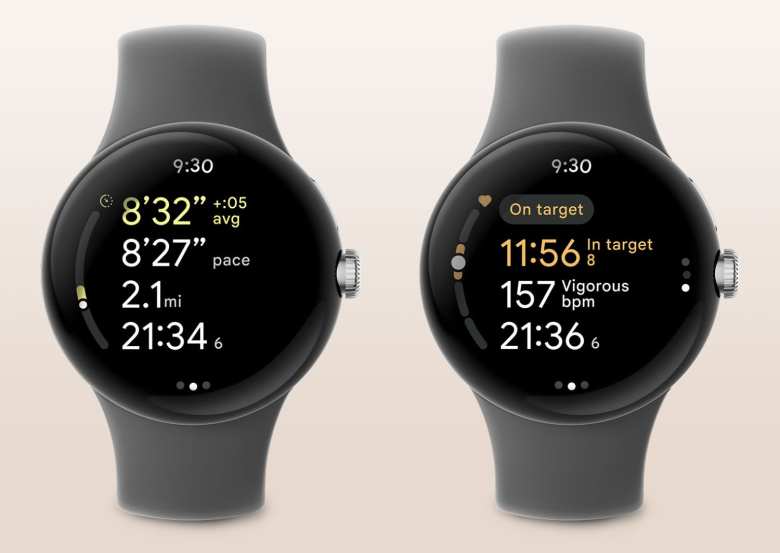 Entrenamiento por zonas en el Pixel Watch