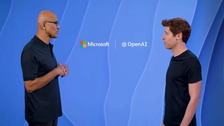 Satya Nadella (Microsoft) y Sam Altman (OpenAI)