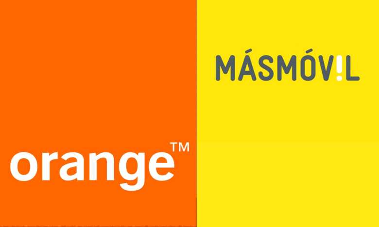 Logos de Orange y MásMóvil