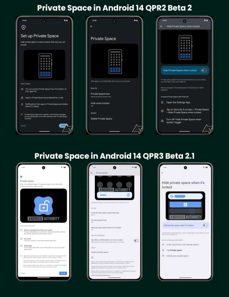 Espacio privado en Android 15