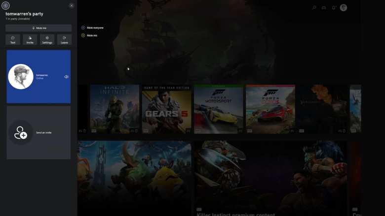 Nueva interfaz de Xbox Cloud Gaming en la web