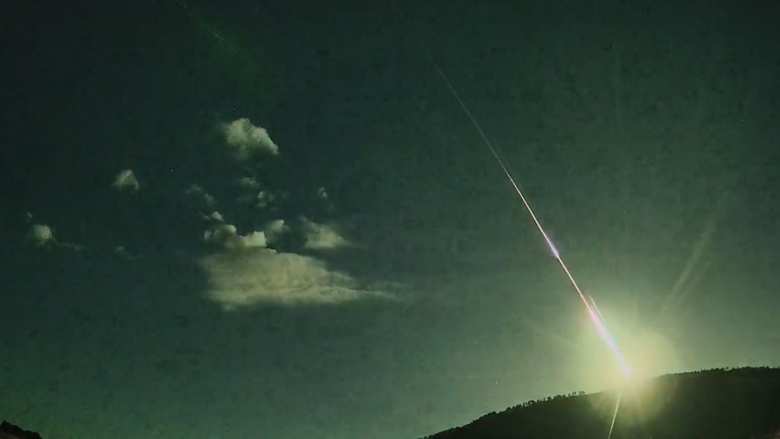 Meteorito captado por las cámaras de la ESA