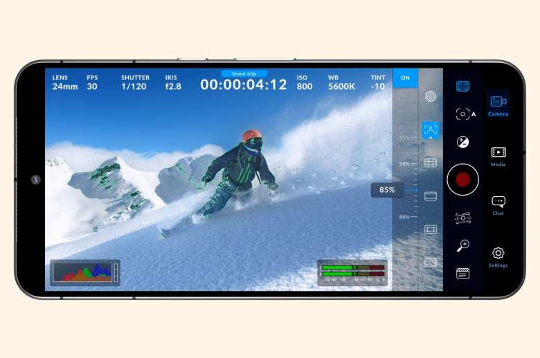 Blackmagic Camera llega a Android con varias novedades