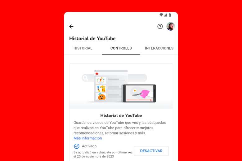 El Historial de YouTube influye en las recomendaciones