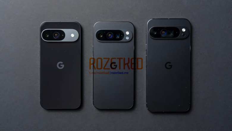 Los nuevos Pixel 9, Pixel 9 Pro y Pixel 9 Pro XL. Foto: Rozetked.