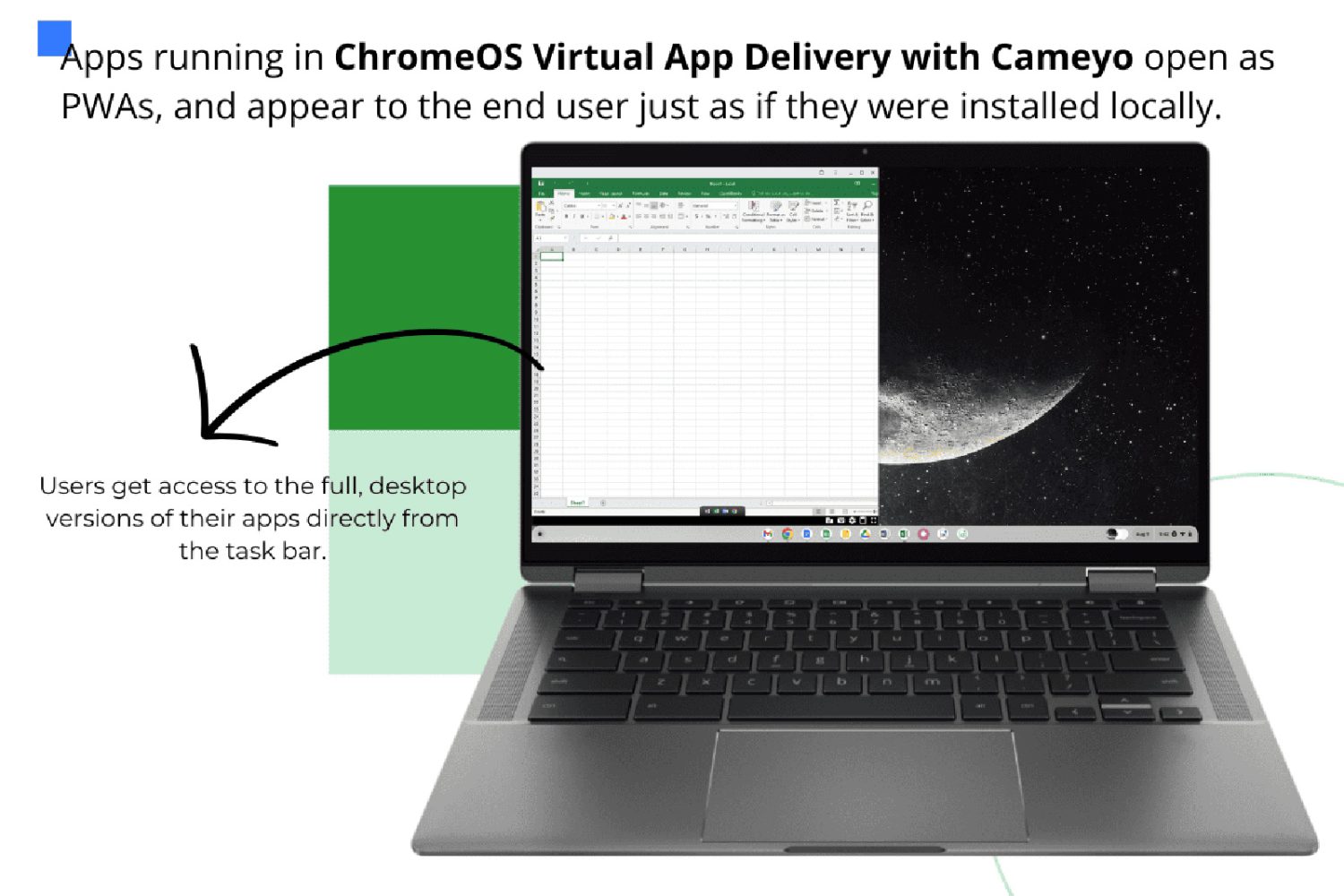 Apps de Windows en una Chromebook 