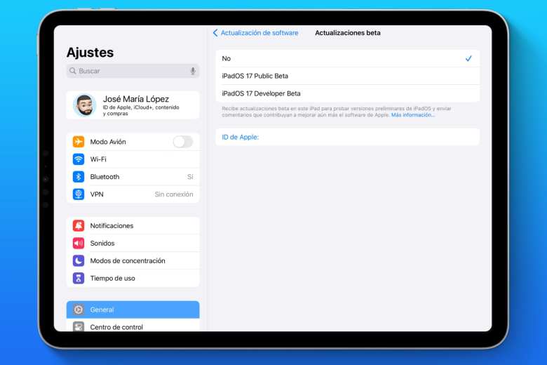 Para instalar iPadOS 18 deberás activar las actualizaciones beta