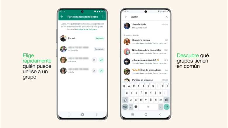 Novedades para los grupos de WhatsApp