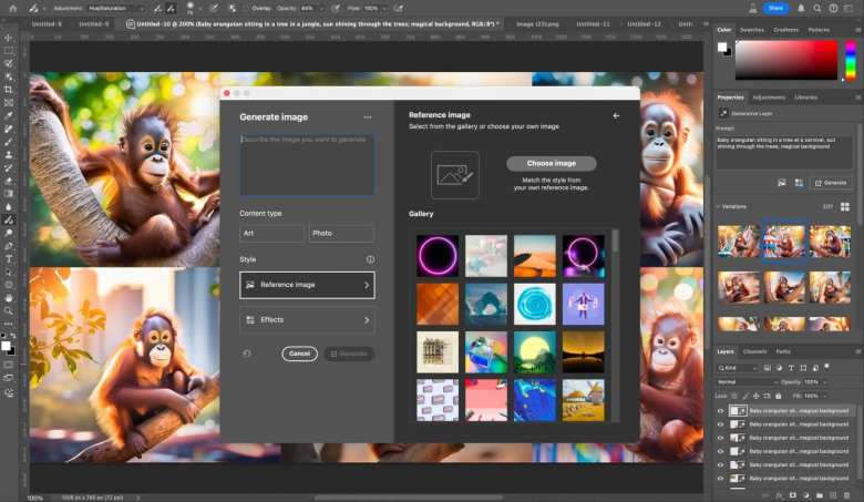 Photoshop e Illustrator suman más funciones de inteligencia artificial de la mano de Firefly