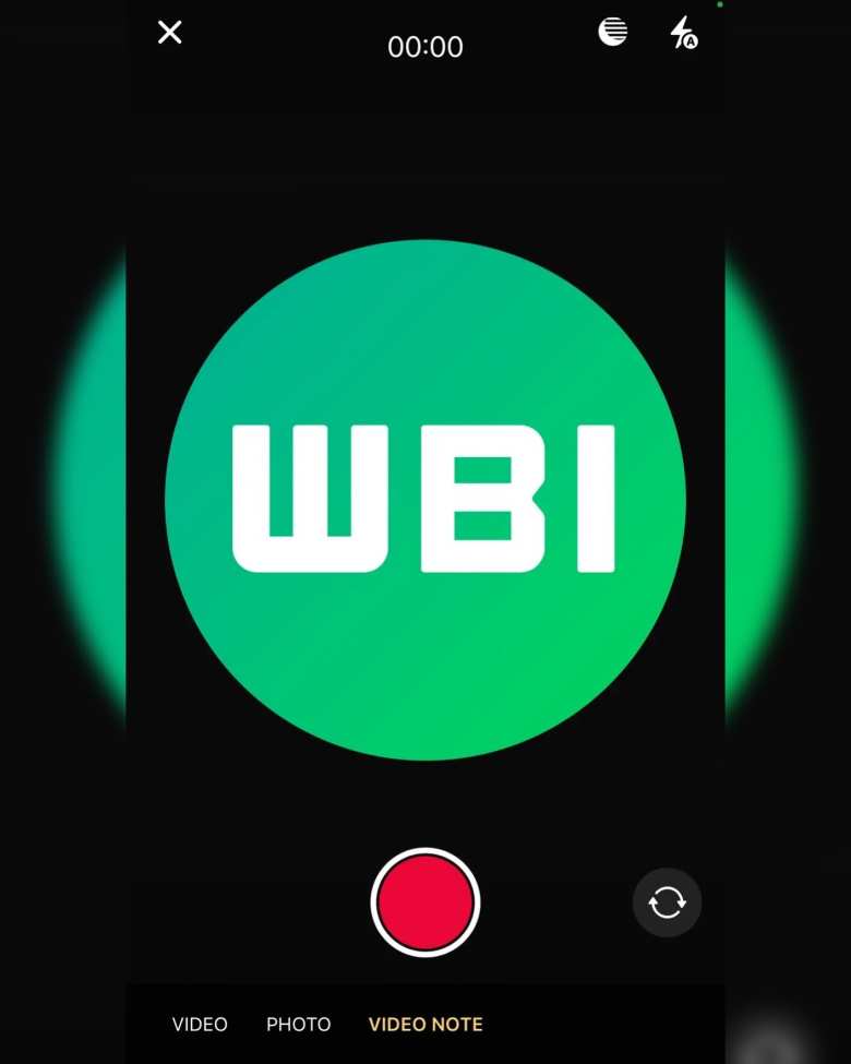 Nueva interfaz de notas de video en WhatsApp