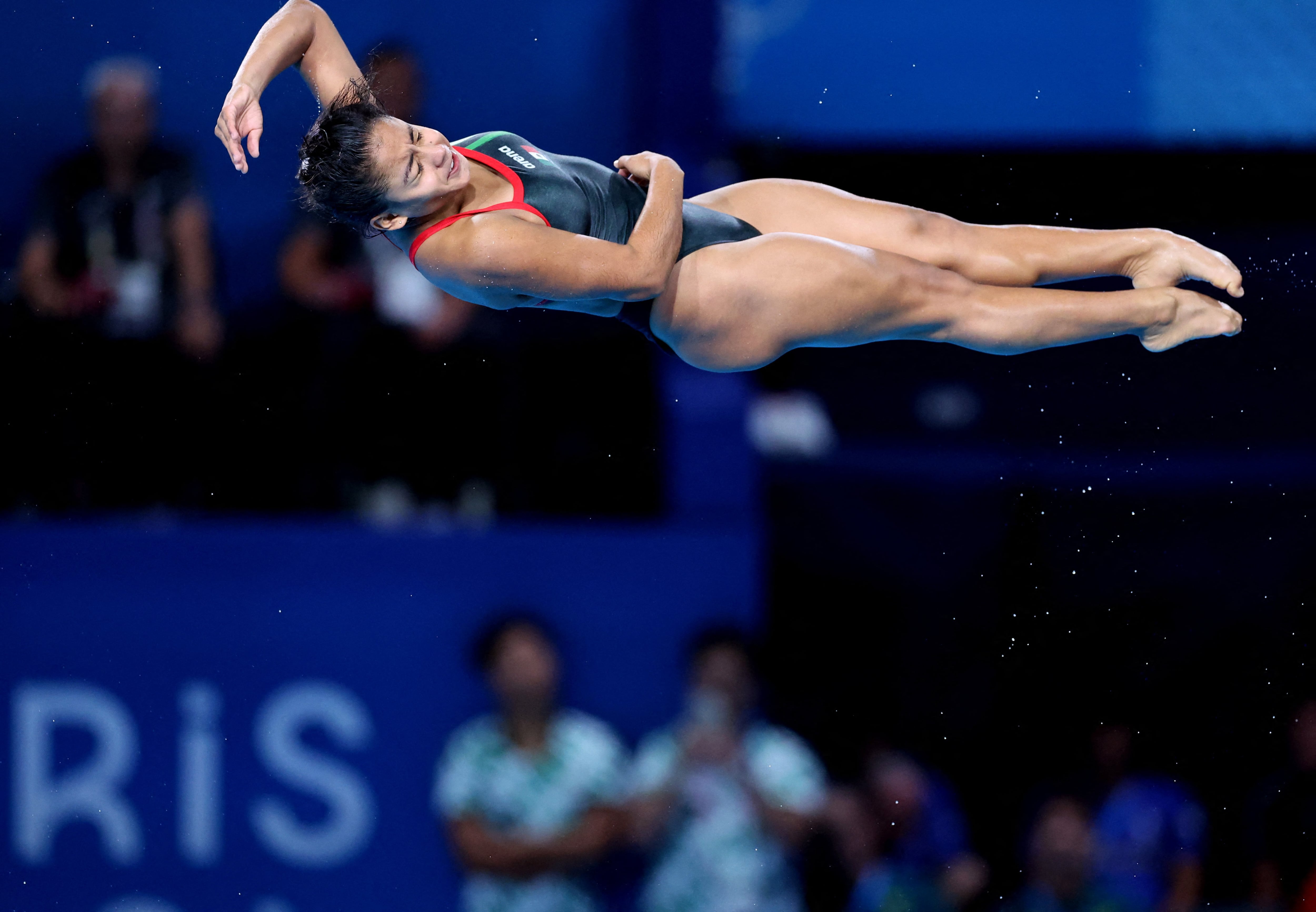 Paris 2024 Olympics - Diving - Women's 3m Springboard Preliminary - Aquatics Centre, Saint-Denis, France - August 07, 2024. Alejandra Estudillo Torres of Mexico in action. REUTERS/Maye-E Wong