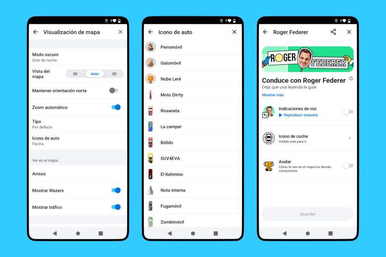 Waze está repleto de guiños y personalizaciones para todos los gustos. Google Maps no llega a tanto 
