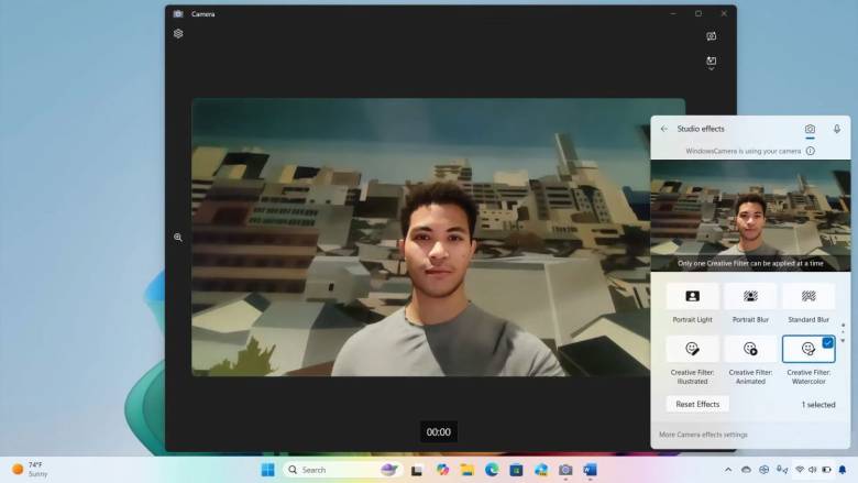 Windows Studio Effects en Windows 11