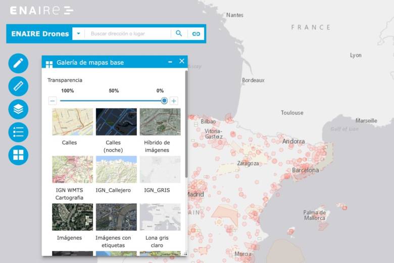 El mapa oficial ENAIRE Drones te dice donde volar un dron y donde no puedes