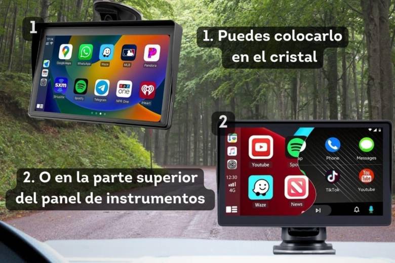 Pantalla sin instalación para Apple CarPlay