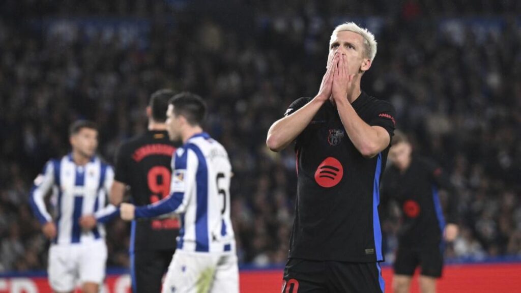 Real Sociedad gana por la mínima y pone fin a buena racha de Barcelona en Anoeta