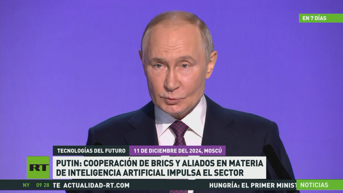 Putin: Cooperación de BRICS y aliados en materia de inteligencia artificial impulsa el sector