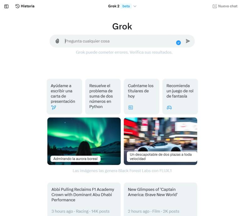 Cómo probar Grok, el chatbot de X (Twitter), de forma gratuita