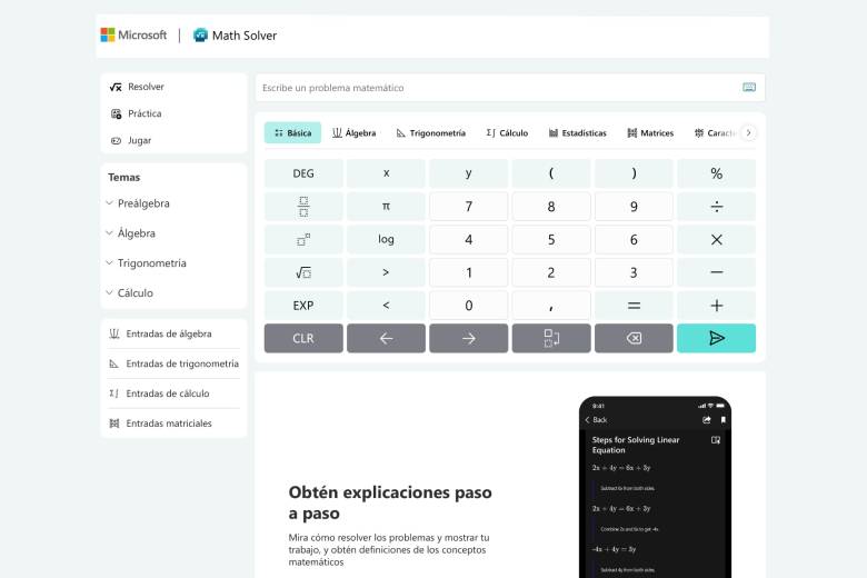 Math Solver es una plataforma de matemáticas con teoría y práctica para todas las edades