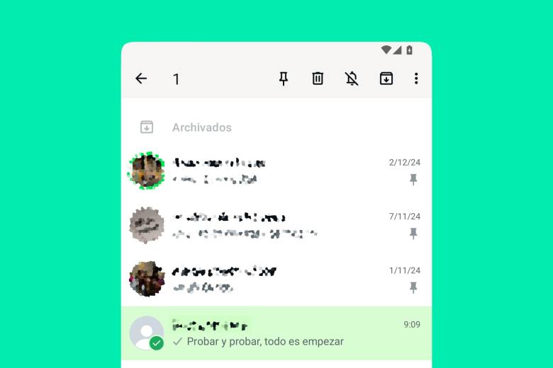 En WhatsApp puedes borrar o archivar conversaciones