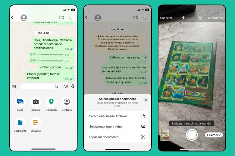 Escanear documentos desde WhatsApp