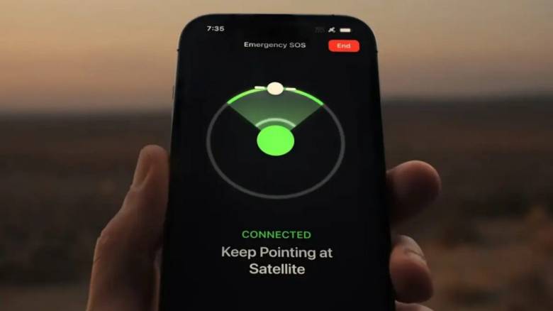 Conexión satelital en el iPhone 15
