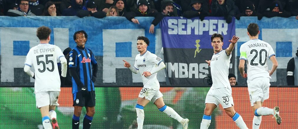 Brujas completa la sorpresa al vencer y eliminar a Atalanta de la Champions League