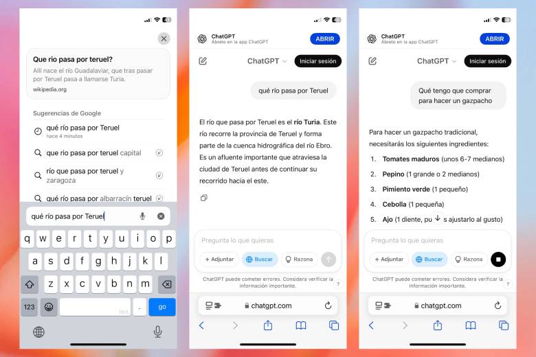 Buscar con ChatGPT en Safari para iPhone