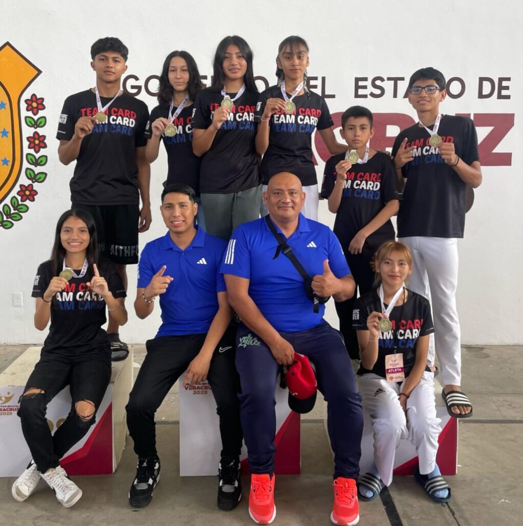 Queda definida la selección de taekwondo de Veracruz para los Juegos Nacionales CONADE 2025