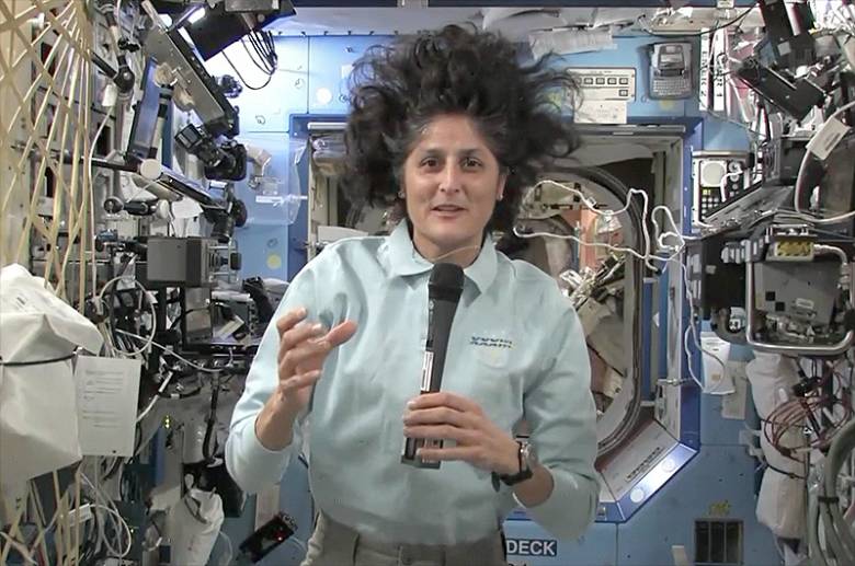 Sunita Williams desde la ISS