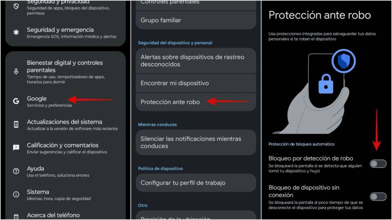 Cómo activar la protección antirrobo de Android